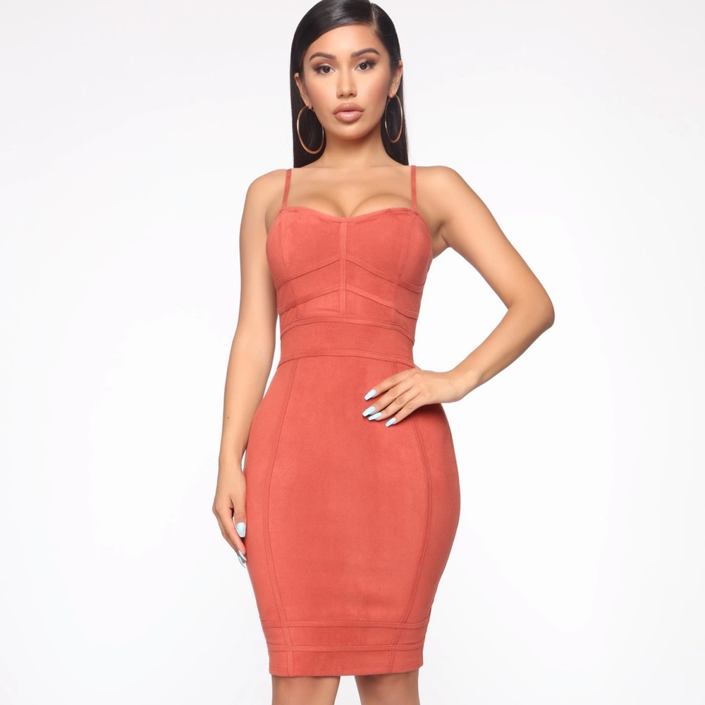 Never Letting Go Dress - Rust